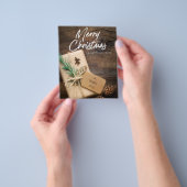 Prospectus 11,4 Cm X 14,2 Cm Budget Rustique Reindeer Joyeux Noël (main)