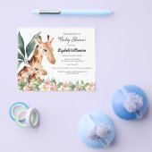 Prospectus 11,4 Cm X 14,2 Cm Budget Safari Giraffe Baby shower animal (Simple)