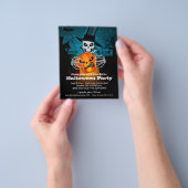 Prospectus 11,4 Cm X 14,2 Cm Budget Skeleton Halloween Invitation (main)