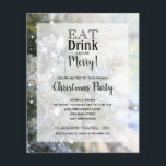 Prospectus 11,4 Cm X 14,2 Cm Budget Snowy Pines Christmas Holiday Invitation<br><div class="desc">Small 4.5" x 5.6" flyer features snowy pine tree branches and your holiday Christmas party details in chic lettering, these Christmas holiday party invitations are perfect for any event. Printed on value 80 lb paper available in 3 sizes. **NO ENVELOPES INCLUDED. Be sure to double-check your order before adding it...</div>