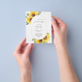Prospectus 11,4 Cm X 14,2 Cm Budget Sunflower & Eucalyptus Graduation Party (main)