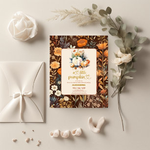 Prospectus 11,4 Cm X 14,2 Cm Budget Teracotta Petit citrouille baby shower d'au