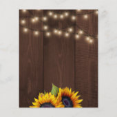 Prospectus 11,4 Cm X 14,2 Cm Budget tournesol automne ménage échauffement invit (Dos)