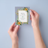 Prospectus 11,4 Cm X 14,2 Cm BUDGET Tournesols Eucalyptus Mariage de verdure (main)