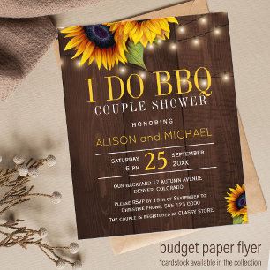 Prospectus 11,4 Cm X 14,2 Cm Budget tournesols rustiques je fais un barbecue do