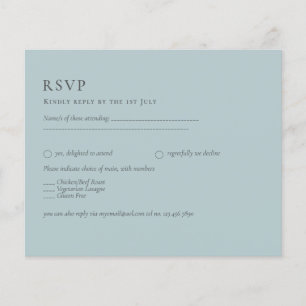 Prospectus 11,4 Cm X 14,2 Cm BUDGET Verre de mer Sage vert Mariage monochrome