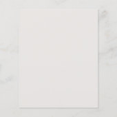 Prospectus 11,4 Cm X 14,2 Cm Budget Vert Émeraude Vert Mariage Invitations (Dos)