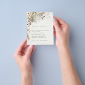 Prospectus 11,4 Cm X 14,2 Cm budgetDouche nuptiale pampas gras invitation moder (main)