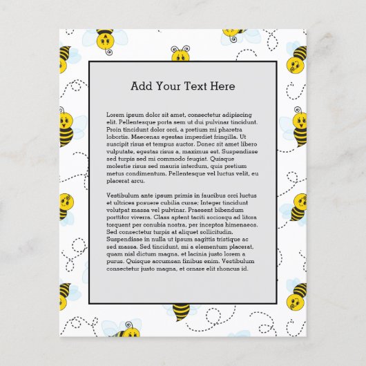 Prospectus 11,4 Cm X 14,2 Cm Bumblebee volant Jaune Noir Bumble Bee (Devant)