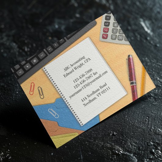 Prospectus 11,4 Cm X 14,2 Cm Bureau de comptabilité