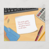 Prospectus 11,4 Cm X 14,2 Cm Bureau de comptabilité (Dos)