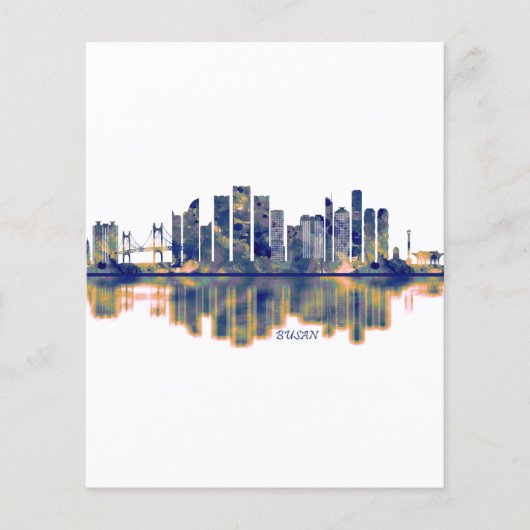 Prospectus 11,4 Cm X 14,2 Cm Busan Skyline (Devant)