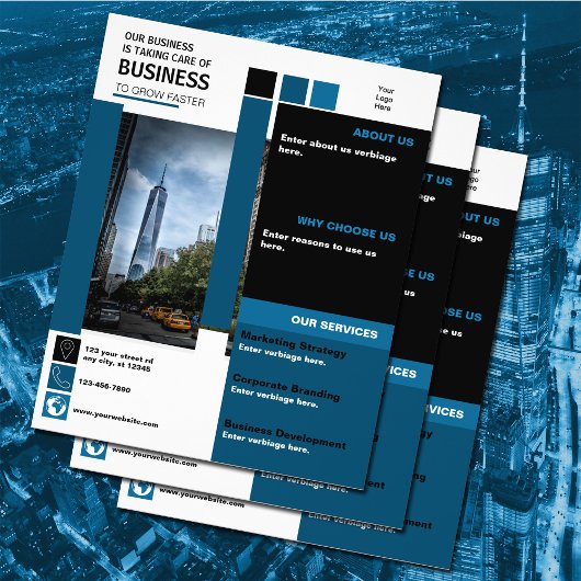 Prospectus 11,4 Cm X 14,2 Cm Business Development