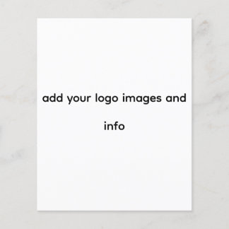 Prospectus 11,4 Cm X 14,2 Cm business flyer  