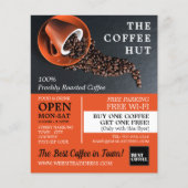 Prospectus 11,4 Cm X 14,2 Cm Cafés, Barista, Café, Café, Café Advert (Devant)