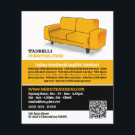 Prospectus 11,4 Cm X 14,2 Cm Canapé Jaune - Ventes de magasin de meubles<br><div class="desc">Canapé jaune - Magasin de meubles Circulaire publicitaire de la Boutique Carte de visite par The Store.</div>