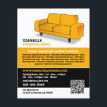 Prospectus 11,4 Cm X 14,2 Cm Canapé Jaune - Ventes de magasin de meubles<br><div class="desc">Canapé jaune - Magasin de meubles Circulaire publicitaire de la Boutique Carte de visite par The Store.</div>