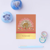 Prospectus 11,4 Cm X 14,2 Cm Caricature mignonne Thanksgiving Turquie (Simple)