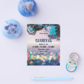 Prospectus 11,4 Cm X 14,2 Cm Carnival Party Flyer (Simple)