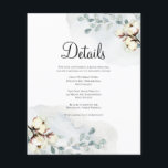 Prospectus 11,4 Cm X 14,2 Cm Carte Budget/Elégante Détails Mariage.<br><div class="desc">Elégante aquarelle Budget Mariage Détails Card. Flyer! Les détails de votre événement peuvent être customisés dans n'importe quelle couleur ou taille de police de votre choix. Un moyen facile et pratique de plaire à vous et à vos clients mariages !</div>