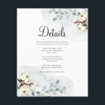 Prospectus 11,4 Cm X 14,2 Cm Carte Budget/Elégante Détails Mariage.<br><div class="desc">Elégante aquarelle Budget Mariage Détails Card. Flyer! Les détails de votre événement peuvent être customisés dans n'importe quelle couleur ou taille de police de votre choix. Un moyen facile et pratique de plaire à vous et à vos clients mariages !</div>