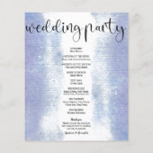 Prospectus 11,4 Cm X 14,2 Cm Carte Budget Simple Wedding Program. (Dos)