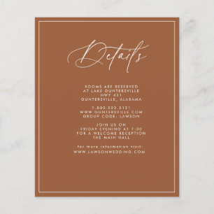 Prospectus 11,4 Cm X 14,2 Cm Carte Budget TerracottaDetails