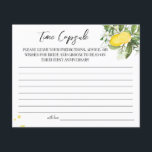 Prospectus 11,4 Cm X 14,2 Cm Carte d'anniversaire du mariage Lemony Time Capsul<br><div class="desc">Ajoutez vos propres informations et pour une personnalisation plus poussée,  cliquez sur le lien "cliquez pour customiser plus loin". ~ Vérifier la collection pour les jeux,  les invitations,  les signes et plus ~</div>