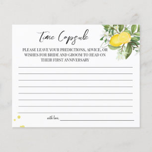 Prospectus 11,4 Cm X 14,2 Cm Carte d'anniversaire du mariage Lemony Time Capsul