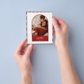 Prospectus 11,4 Cm X 14,2 Cm Carte de Noël Arc Moderne (main)