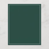 Prospectus 11,4 Cm X 14,2 Cm Carte de remerciements Mariage Emerald (Dos)