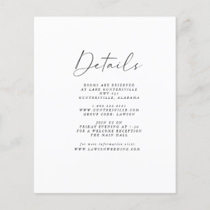 Prospectus 11,4 Cm X 14,2 Cm Carte Détails du budget