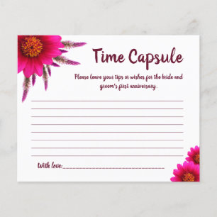 Prospectus 11,4 Cm X 14,2 Cm Carte Fête des mariées Time Capsule Conseil pour c