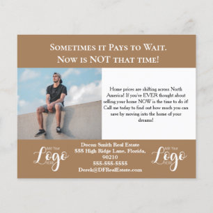 Prospectus 11,4 Cm X 14,2 Cm Carte immobilière d'action urgente