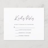 Prospectus 11,4 Cm X 14,2 Cm Carte RSVP budgétaire (Devant)