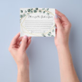 Prospectus 11,4 Cm X 14,2 Cm Cartes de conseil Mariage Eucalyptus (main)