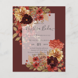 Prospectus 11,4 Cm X 14,2 Cm Cartes d'Invitation de Mariage, Budget de Mariage 