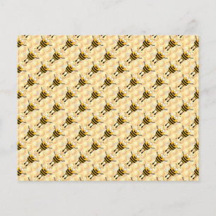 Prospectus 11,4 Cm X 14,2 Cm Cartoon Bees Motif