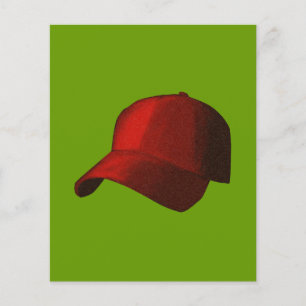 PROSPECTUS 11,4 CM X 14,2 CM CASQUETTE DE BASEBALL ROUGE GRAPHIQUE