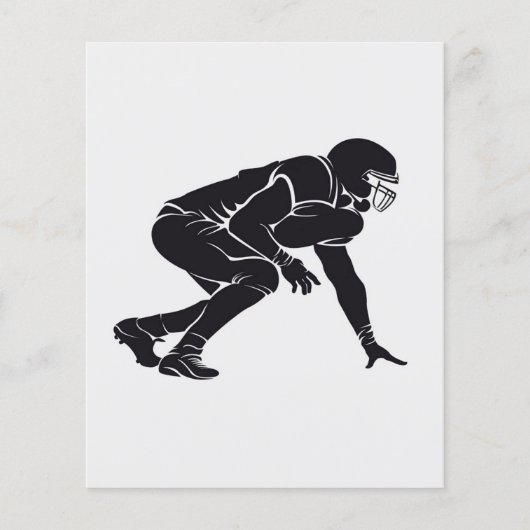 Prospectus 11,4 Cm X 14,2 Cm Centre américain de football (Devant)