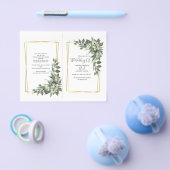 Prospectus 11,4 Cm X 14,2 Cm Cérémonie budgétaire, réception, rsvp, détails (Simple)