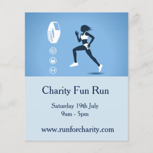 Prospectus 11,4 Cm X 14,2 Cm Charity fun run marathon