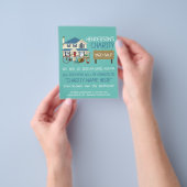 Prospectus 11,4 Cm X 14,2 Cm Charity Yard Sale Event Publicité Circulaire (main)