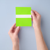 Prospectus 11,4 Cm X 14,2 Cm Chartreuse ajustable Neon & White Flyer (main)