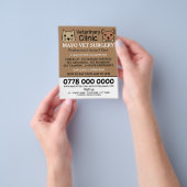 Prospectus 11,4 Cm X 14,2 Cm Chat & Chien, Vétérinaire, Service vétérinaire (main)