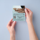 Prospectus 11,4 Cm X 14,2 Cm Chaussures de ballet, Voyage de danse (main)