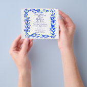 Prospectus 11,4 Cm X 14,2 Cm Cheap Something Blue Flower Bridal Shower (main)