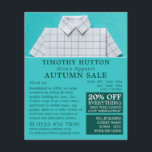 Prospectus 11,4 Cm X 14,2 Cm Chemise blanche, Vêtements pour hommes publicité<br><div class="desc">Chemise Blanche,  Magasin De Vêtements Hommes Circulaires Publicitaires Par Le Magasin Carte de visite.</div>