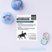 Prospectus 11,4 Cm X 14,2 Cm Cheval Silhouette, Instructeur d'équitation, Acadé (Simple)