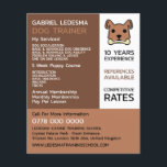 Prospectus 11,4 Cm X 14,2 Cm Chien Brown, Entraîneur de Chien Publicité<br><div class="desc">Brown Dog,  Trainer Chien Flyer Publicité par The Carte de visite Store.</div>